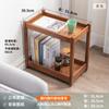 Mesa auxiliar de sofá extraíble, mesa auxiliar pequeña, mesa auxiliar de esquina, mesa de centro pequeña de madera maciza sencilla, mesa auxiliar pequeña de lujo ligera, gabinete auxiliar de sofá