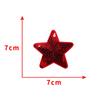 Nuevo Parche Bordado de Lentejuelas Multicolor Estrella Roja Parche Bordado para Ropa Accesorios de Decoración para Ropa Parche