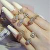 Conjunto de joyería de comercio electrónico eBay, moda de tres piezas, ajustable, femenino, ligero, de lujo, r5098-s5214-e6043