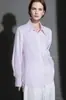 Camisa Versátil e Energética de Cor Sólida com Dopamina para Mulheres, Jaqueta de Primavera e Verão, Top com Gola Polo de Estilo Artístico com Proteção Solar, Novo