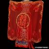 Véu de noiva vermelho véu transparente estilo chinês fio de rede caractere xi véu de casamento véu vermelho