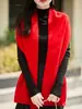 Nuevo Chal Coreano Otoño e Invierno 2024 100% Lana Pura Bufanda Cálida de Moda para Mujer con Bufanda de Estilo Relajado
