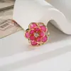 Nuevos Accesorios de Camelia Acrílicos, Materiales de Pedrería Hechos a Mano, Accesorios de Ropa de Alta Gama, Decoración de Joyería DIY