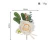 Venta Caliente de Amazon Color Champaña Flor de Muñeca Corsage de Muñeca para Dama de Honor de Boda Baile de Graduación Corsage de Hombre