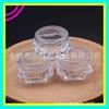 Botella Diamante 3g Botella Recargable de Crema Transparente Muestra Caja de Lápiz Labial 3ml Caja de Sombra de Ojos Caja de Polvo con Brillo Caja de Empaque de Mascarilla