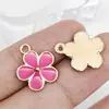 Mezclado 30 gotas de aceite dos colores rosa amarillo girasol colgante pulsera de cuentas diy collar accesorios al por mayor