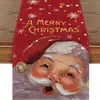 Camino de mesa navideño más vendido transfronterizo con estampado de Papá Noel, mantel de decoración festiva, tapete para mesa de comedor, mantel para mueble de sala de estar