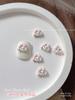 Joyería para Uñas de Moño de Dibujos Animados Rosa Belleza Niña Exquisita Decoración de Uñas de Resina de Moño de Amor Tridimensional
