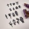 Joyería de Aleación Nueva para el Día de Todos los Santos Accesorios Europeos y Americanos Transfronterizos Retro Oscuro Gótico Alas de Demonio Calavera para Manicura