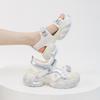 Sandalias para Mujer, Verano Suela Suave, No Cansan, Nuevo Estilo Deportivas y de Ocio Sandalias de Suela Gruesa para Mujer con Cierres de Velcro para Mujer