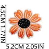 Adesivo de Tecido Bordado Flor Abelha Desenho Animado Patch Borboleta Flor Bolsa Decoração de Roupa Bordado Girassol Passar a Ferro