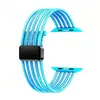 Adequado para Apple Watch Applewatchs9 Pulseira de Malha Magnética de Nylon Iwatchs8/7/6 Seda de Pesca Respirável
