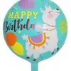 Nuevo globo de aluminio de alpaca de 18 pulgadas globo grande de aluminio de alpaca de helio decoración para fiesta de cumpleaños infantil