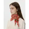 Bufanda Triángulo Rayada de Punto de Lana Mismo Estilo para Mujer, Bufanda Pequeña Estilo Coreano, Chal, Pañuelo para la Cabeza, Calentador de Cuello Transfronterizo, Bufanda para el Cuello