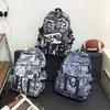 Mochila Distintiva de Graffiti para Hombre Estilo Coreano Ins Mochila de Moda para Mujer Gran Capacidad Estudiantes Universitarios Escuela Secundaria Preparatoria Mochila Escolar