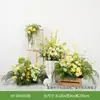 Flores Amarillo-Verdes Artificiales Hy-Dm11 para Decoración de Boda, Set Floral Amarillo Ganso, Corona de Arreglo Floral de Boda Nupcial