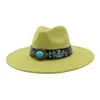 Aliexpress Amazon Otoño Top de Corazón de Gamuza Sombrero Fedora de Ala Ancha Sombrero Jazz de Ala Plana Sombrero de Caballero
