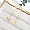 Moda Transfronteriza Acero Inoxidable Pendientes de Borla de Amor de Alta Gama para Mujer Estilo Europeo y Americano Pendientes de Diamante de Lujo Ligero Pendientes