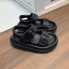 Sandálias Infantis 2025 Verão Novo Meninos e Meninas Fivela de Cinto Anti-chute Sapatos de Praia Bebê Casual Sandálias da Moda Trendy