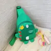 Bolsos Infantiles Dibujos Animados Lindo Pequeño Dinosaurio Bolsa de Pecho 2024 Primavera Nuevo Moderno Bolsas de Regalo para Niños Pequeños Venta al por Mayor