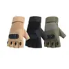 Nuevos guantes tácticos de medio dedo de ultra fibra transfronterizos para deportes al aire libre, antideslizantes, resistentes al desgaste, guantes protectores, guantes de ciclismo al por mayor