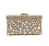 Bolsa de noite retro transfronteiriça cravejada de strass, clutch feminino