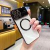 Funda magnética para iPhone 14 Pro Max con ventana grande y revestimiento transparente de alta calidad, anticaídas, 15 p. m.
