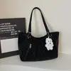 Bolso de Hombro Tipo Tote Artístico de Lunares Estilo Retro Coreano Estilo Universitario para Mujer 2026 Nueva Moda Nicho Gran Capacidad