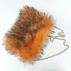 Bolsos de Mujer de Comercio Exterior Transfronterizo Europeo y Americano Bolso de Mano Clutch Bolso de Mano Retro de Amazon Bolso de Mano de Piel Esponjoso de Gran Capacidad