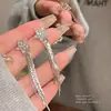 Brincos Longos com Franjas de Zircônia Cintilante Ultra-Exquisitos para Mulheres 2026 Novo Estilo Elegante Exagerado Luxo Leve Brincos de Alta Qualidade