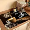 Mantel Individual Retro para Café Más Vendido de Amazon para Ventas Transfronterizas, Tamaño 45X30cm, Adecuado para Mesa de Cocina en Casa, Mantel Aislante de Calor