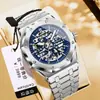 Reloj Mecánico Genuino Binbang para Hombre Automático Completo Mecánico Resistente al Agua Hueco de Gama Alta para Hombre Aleación Modelo Caliente Transfronterizo