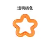 Colgante de Estrella Transparente Acrílica Hueca de Cinco Puntas de 30 mm Accesorios para Joyería DIY con Agujero Colgante para Llavero con Forma de Flor de Ciruelo