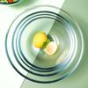 Tigela de Vidro Transparente para Uso Doméstico Resistente a Altas Temperaturas Salada Ovos Micro-ondas Especial Resistente ao Calor Tigela Grande para Sopa para Assar e Bacia