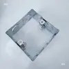 Caja de Cableado Oculto con Agujeros H20H30H40 de Hierro con Marco de Caja Línea 86 Marco de Ajuste de Altura Marco Elevador Caja sin Fondo Ensamblada