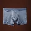 Ropa interior de seda helada satinada para hombre de verano, transpirable 10A, entrepierna antibacteriana, calzoncillos tipo bóxer sin costuras, calzoncillos bóxer para niños