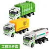Brinquedo de carro de liga modelo de fogo simulação menino brinquedo infantil engenharia transporte saneamento carro de polícia modelo de série