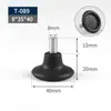 Pies niveladores engrosados y ajustables para mesas y sillas de muebles, a prueba de humedad, resistentes a la humedad, almohadillas para pies que aumentan la altura con tornillos, amortiguadoras, reductoras de ruido, almohadillas para pies ajustables