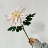 Nuevo producto transfronterizo: Flores Artificiales de Dalia de PU para Decoración de Bodas y Hoteles, Arreglos de Flores Artificiales, Escaparates de Centros Comerciales, Flores Artificiales