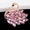 Nueva bola de diamante de cisne pequeño para industria pesada transfronteriza, con agujero recto, para bricolaje, cadena para teléfono móvil, collar, colgante, accesorios.