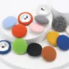 Atacado de Fábrica Botões de Tecido Pelúcia Coloridos Botões Decorativos Botões para Casaco de Caxemira Suéter Jaqueta Corta-vento Botões para Bolsa Prova de Customização
