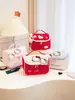 Bolsa de Maquillaje Portátil de Gran Capacidad Hello Kitty para Mujer, Bolsa de Almacenamiento de Viaje de Dibujos Animados Linda, Neceser Personalizable