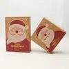 Caixa de bolo de lua de couro com quatro ou seis peças caixa simples para biscoitos caixa de embalagem para crisp de floco de neve e suflê caixa de presente de papelão
