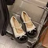 Novos Sapatos Mary Jane Franceses da Moda Outono 2026 para Mulheres, Mocassins de Sola Grossa, Sapatos de Couro Estilo JK