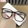 Nuevas Gafas de Estilo Retro con Montura Negra Brillante y Patillas de Madera con Textura Delgada, Montura Grande, Luz Antiazul, Gafas Graduadas de Alta Definición J