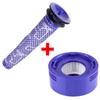 Adecuado para Dai + sen D + yson V7 V8 aspiradora elemento de filtro delantero y conjunto de elemento de filtro trasero 2 combinación