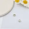 Acessórios de joias de liga de desenho animado de flor com furo para pendurar cor do material pulseira com contas corrente de celular acessórios diy feitos à mão