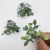 Nuevo Arte de Color Escarcha con Hojas Verdes Mate Imitación Hierba Caja de Regalo Ramo Caja de Flores Decorativa Regalo Acompañante Joyería