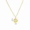 Collar de Cobre Arvaleff Serie Ojo Ojo del Diablo Cadena para Clavícula Oro de 18K Circonita con Diamantes Venta al por Mayor Transfronteriza