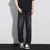 Jeans Elásticos de Cintura Estilo Coreano 2026 para Hombre, Pantalones Largos Casuales Rectos Sueltos Retro Americano Ropa para Hombre